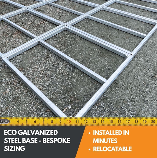 Megasheds Metal Galvanized Garden Building Base - Bespoke Custom Size