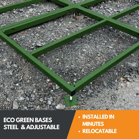 Megasheds Eco Steel Green Adjustable Bases